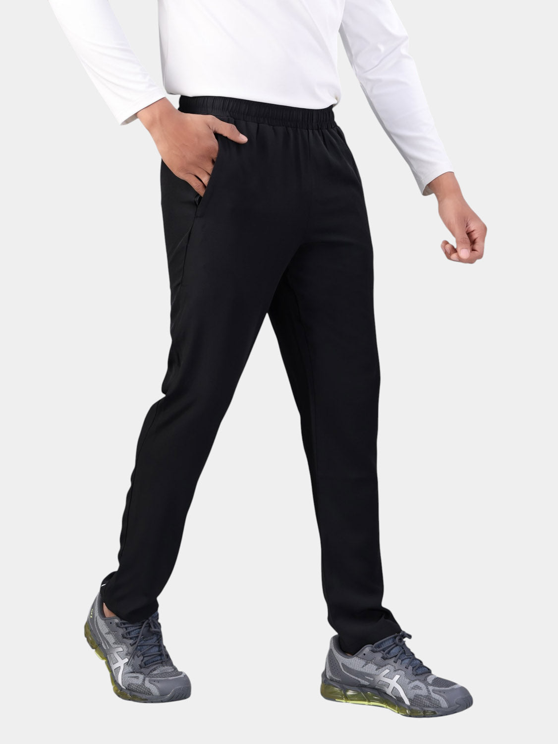 WovenFlex Black Pants